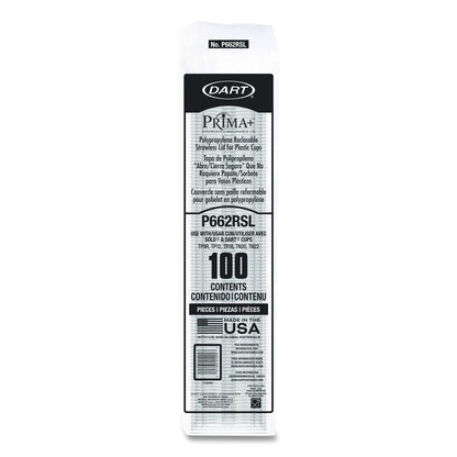Prima Strawless Plastic Lids, Fits 9 oz to 20 oz Cold Cups, Clear, 1,000/Carton