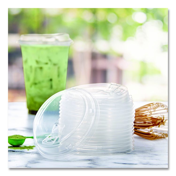 Prima Strawless Plastic Lids, Fits 9 oz to 20 oz Cold Cups, Clear, 1,000/Carton