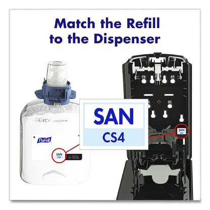 Advanced Hand Sanitizer Foam, For CS4 and FMX-12 Dispensers, 1,200 mL Refill, Unscented, 4/Carton