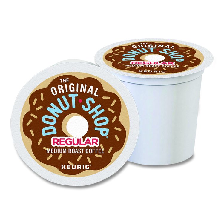 Donut Shop Coffee K-Cups, Regular, 80/Carton
