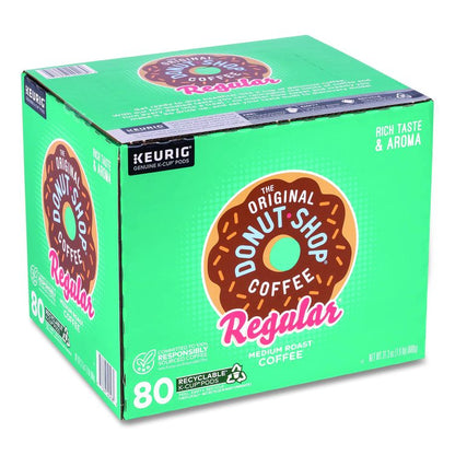 Donut Shop Coffee K-Cups, Regular, 80/Carton