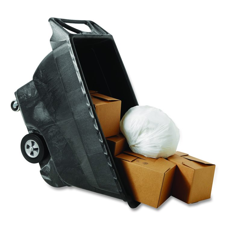 1 cu yd Structural Foam Tilt Truck, Standard Duty, 1,250 lb Capacity, Black