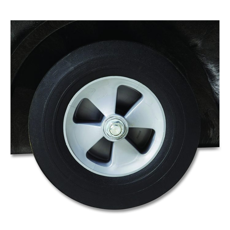 1 cu yd Structural Foam Tilt Truck, Standard Duty, 1,250 lb Capacity, Black