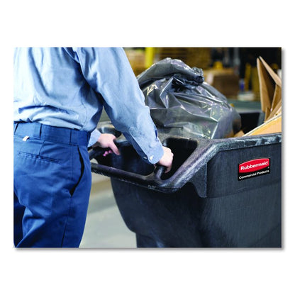 1 cu yd Structural Foam Tilt Truck, Heavy Duty, 2,100 lb Capacity, Black