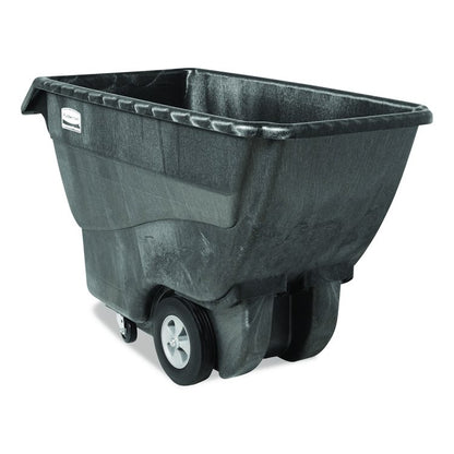 0.75 cu yd Structural Foam Tilt Truck, Standard Duty, 1,000 lb Capacity, Black
