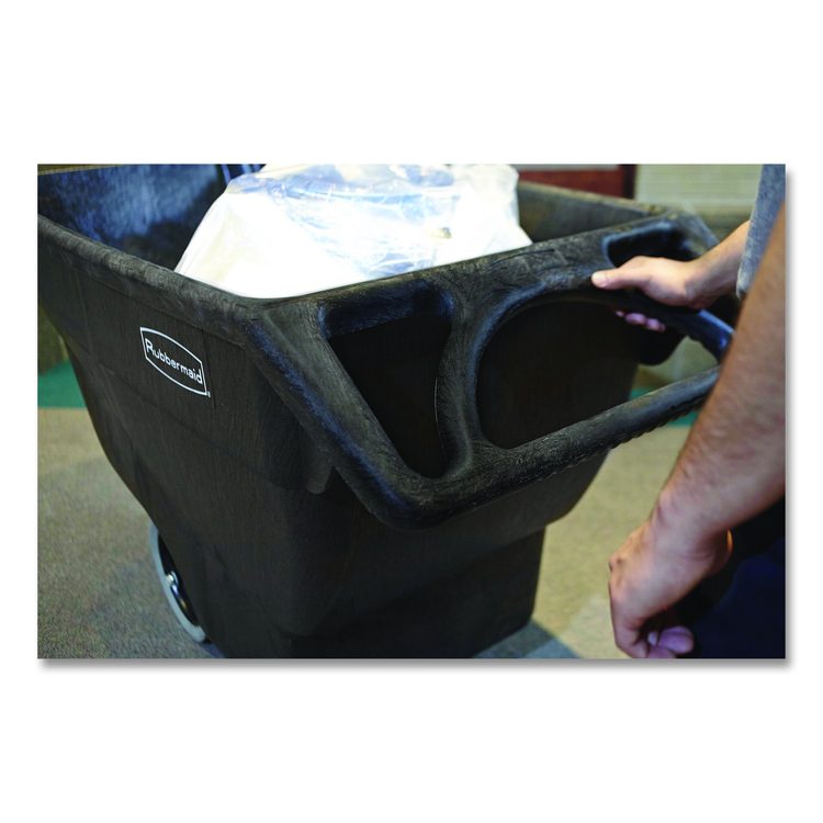 0.75 cu yd Structural Foam Tilt Truck, Standard Duty, 1,000 lb Capacity, Black