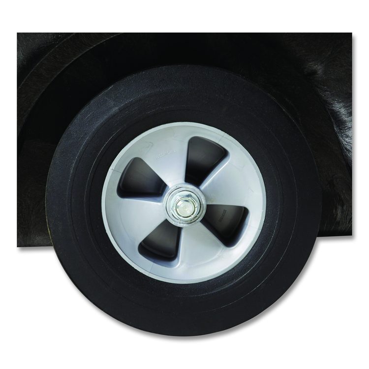 0.75 cu yd Structural Foam Tilt Truck, Standard Duty, 1,000 lb Capacity, Black