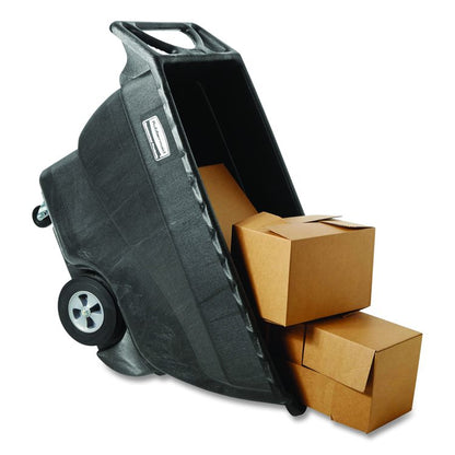 0.75 cu yd Structural Foam Tilt Truck, Standard Duty, 1,000 lb Capacity, Black