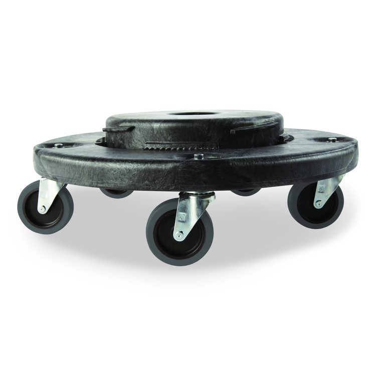 3" Swivel Caster, Grip Ring Stem, 3" Wheel, Black/Gray