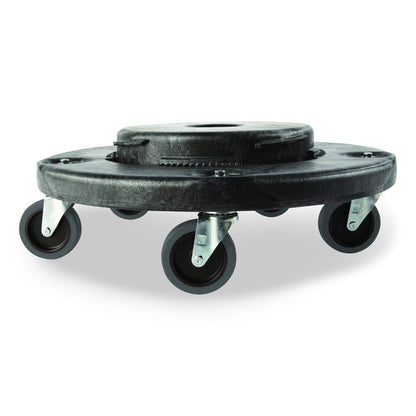 3" Swivel Caster, Grip Ring Stem, 3" Wheel, Black/Gray