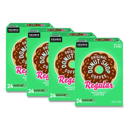 Donut Shop Coffee K-Cups, Regular, 96/Carton