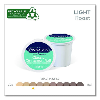 Cinnabon Classic Cinnamon Roll Coffee K-Cups, 24/Box