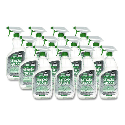 Crystal Industrial Cleaner/Degreaser, 24 oz Spray Bottle, 12/Carton