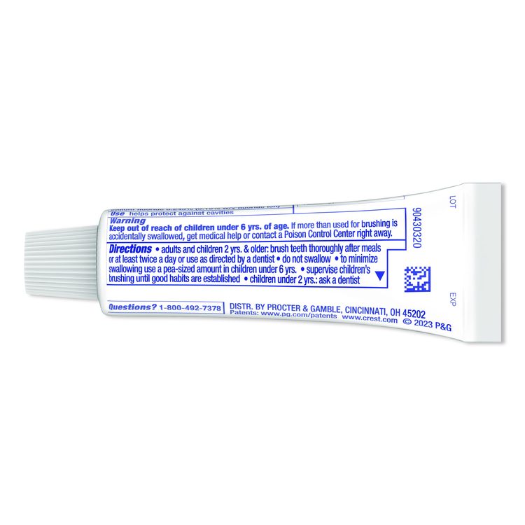 Cavity Protection Toothpaste, Mint, Personal Size, 0.85 oz Tube, 240/Carton