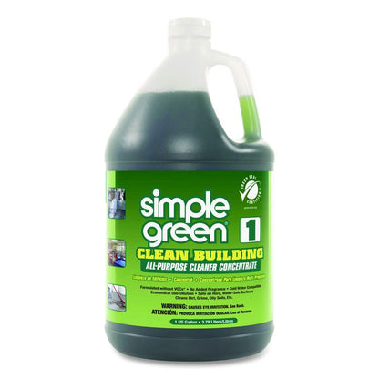 Clean Building All-Purpose Cleaner Concentrate, Unscented, 1 gal Bottle, 2/Carton