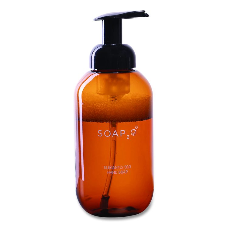 Eco Plastic Soap Dispenser, 500 mL, Brown