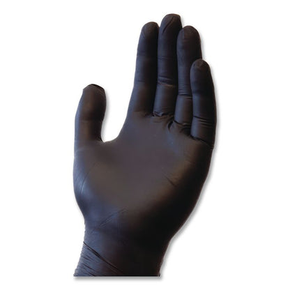 ProGuard Powder Free Nitrile Gloves, Powder-Free, X-Large, 3.5 mil Thick, 9.65" Long, Black, 100/Box, 10 Boxes/Carton