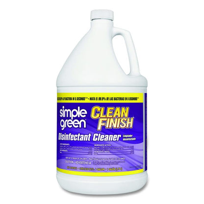 Clean Finish Disinfectant Cleaner, Herbal Scent, 1 gal Bottle, 4/Carton