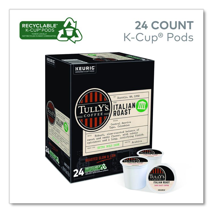 Italian Roast Coffee K-Cups, 24/Box