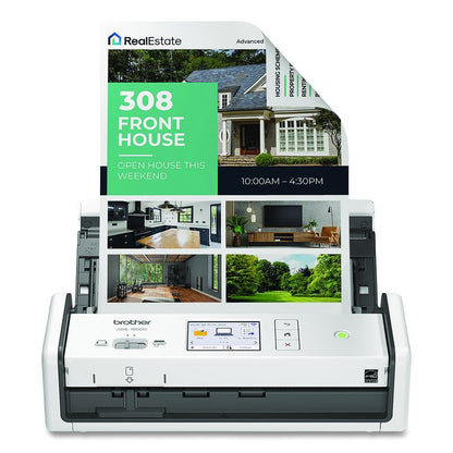 ADS-1800W Compact Desktop Scanner, 600 dpi Optical Resolution, 20-Sheet Duplex Auto Document Feeder