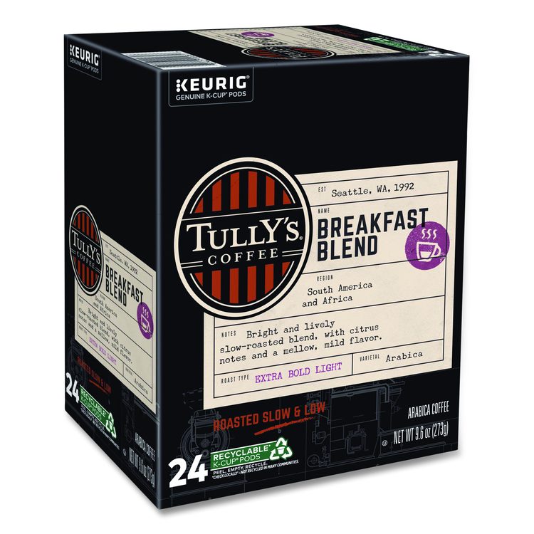 Breakfast Blend Coffee K-Cups, 96/Carton