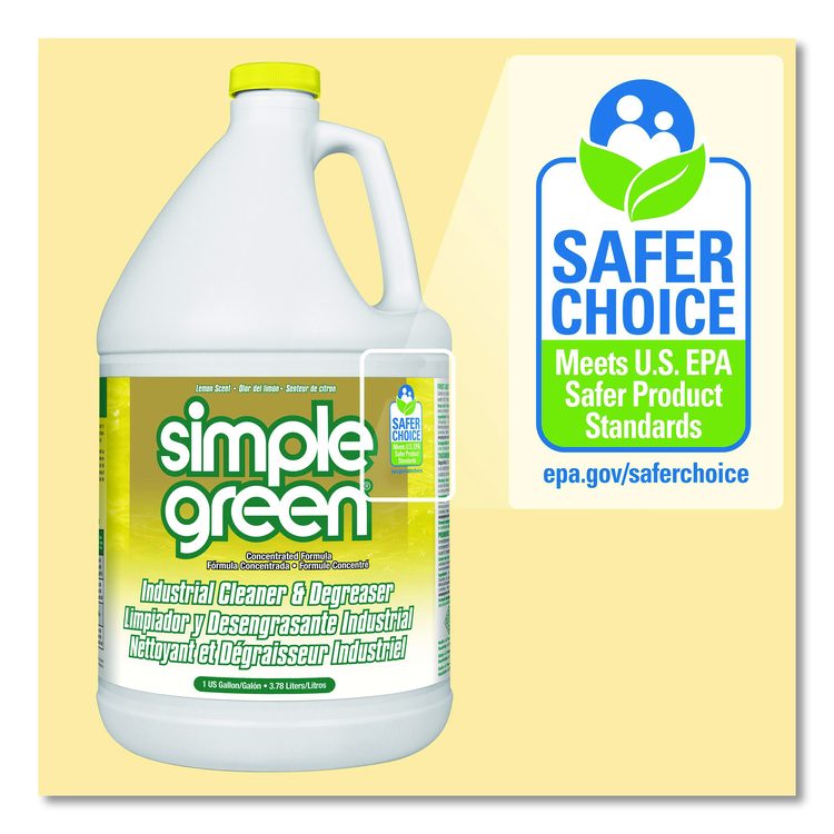 Industrial Cleaner and Degreaser, Concentrated, 1 gal Bottle, 6 Bottles/Carton