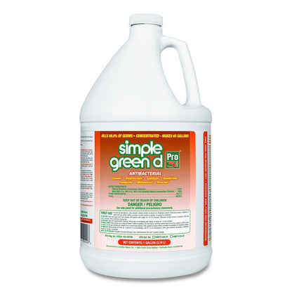 d Pro 3 Plus Antibacterial Concentrate, Herbal Scent, 1 gal Bottle, 6/Carton