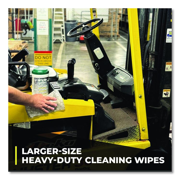 Safety Towels, 1-Ply, 10 x 12, White, Unscented, 75/Canister, 6 Canisters/Carton