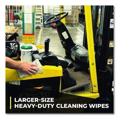Safety Towels, 1-Ply, 10 x 12, White, Unscented, 75/Canister, 6 Canisters/Carton