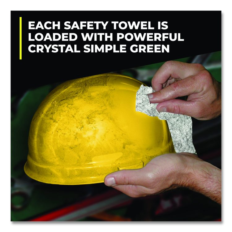 Safety Towels, 1-Ply, 10 x 12, White, Unscented, 75/Canister, 6 Canisters/Carton