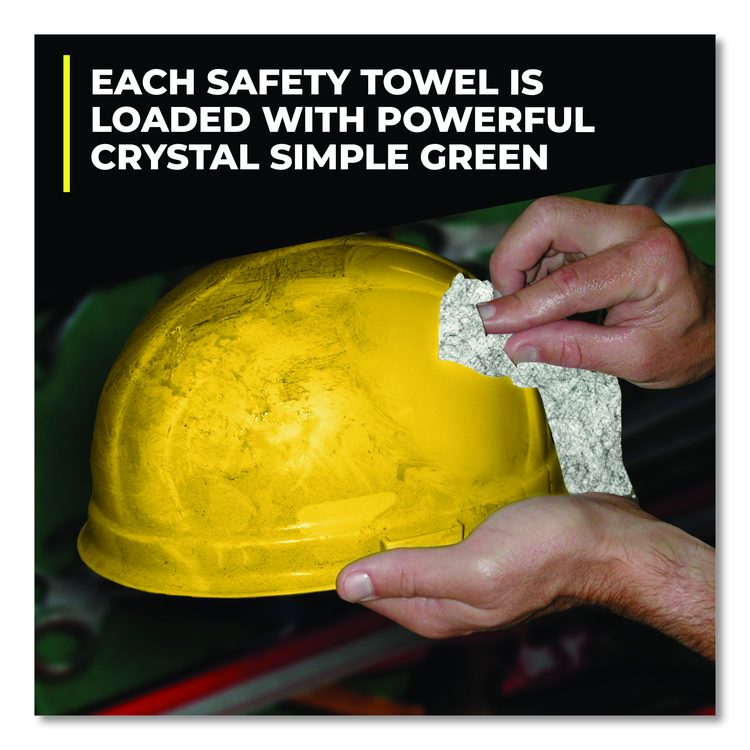Safety Towels, 1-Ply, 10 x 12, White, Unscented, 75/Canister