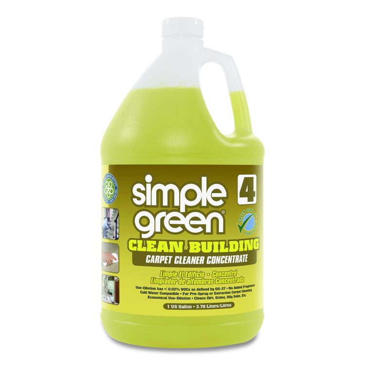 Clean Building Carpet Cleaner Concentrate, Unscented, 1gal Bottle