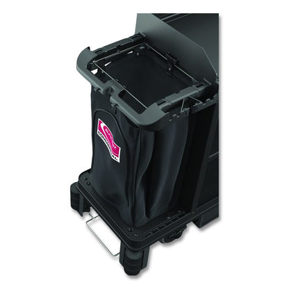 Housekeeping Cart Standard Bag, 23 Gal, 15.6" x 12.37" x 30", Black