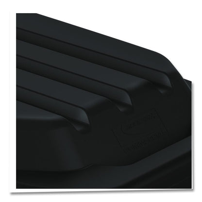 3/4 Cubic Yard Tilt Truck Lid, 31.69 x 67 x 6.9, Black