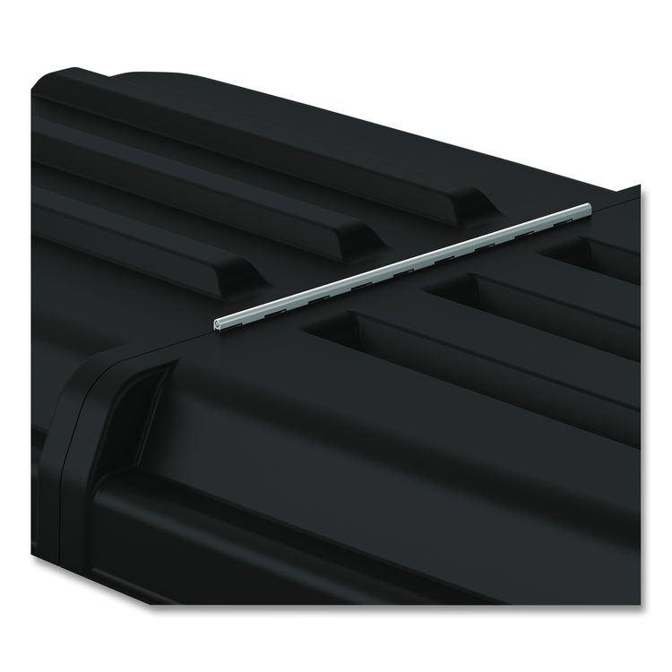 3/4 Cubic Yard Tilt Truck Lid, 31.69 x 67 x 6.9, Black