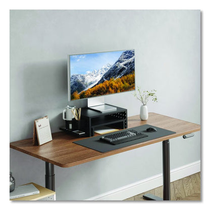 Pegboard Riser, For 32" Monitors, 15.9 x 11.8 x 7.3, Black, Supports 20 lbs