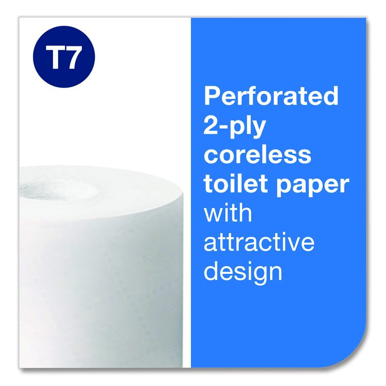 Advanced Coreless High Capacity Bath Tissue, 2-Ply, White, 1,000 Sheets/Roll, 12 Rolls/Carton