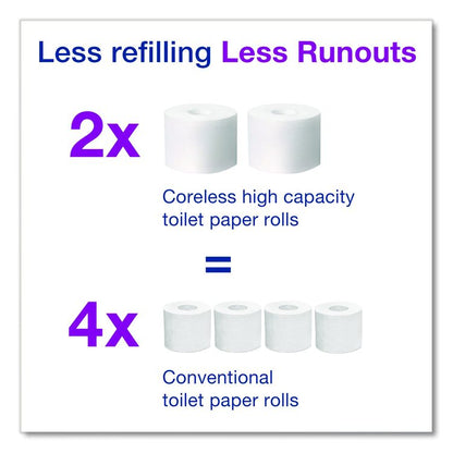 Advanced Coreless High Capacity Bath Tissue, 2-Ply, White, 1,000 Sheets/Roll, 12 Rolls/Carton