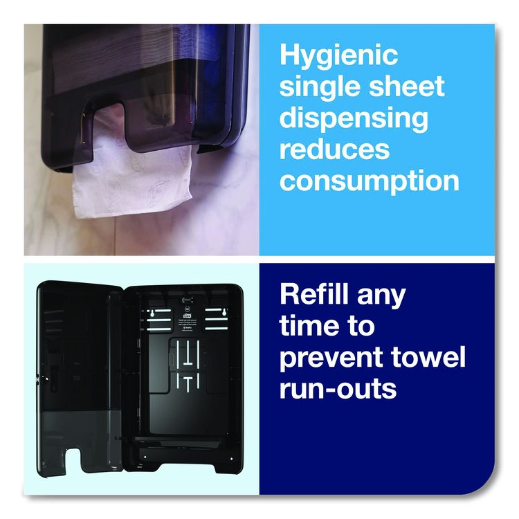 Xpress Multifold Hand Towel Dispenser H2, 11.9 x 4 x 17.5, Black