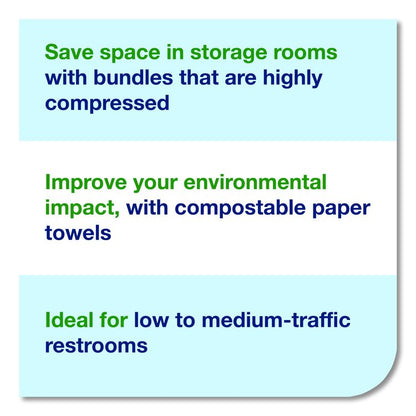 Xpress Compressed Multifold Hand Towels, 1-Ply, 8.3 x 9.25, White, 250/Pack, 12 Packs/Carton