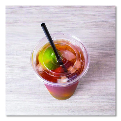Jumbo Straws, 9", Plastic, Black, 2,000/Carton