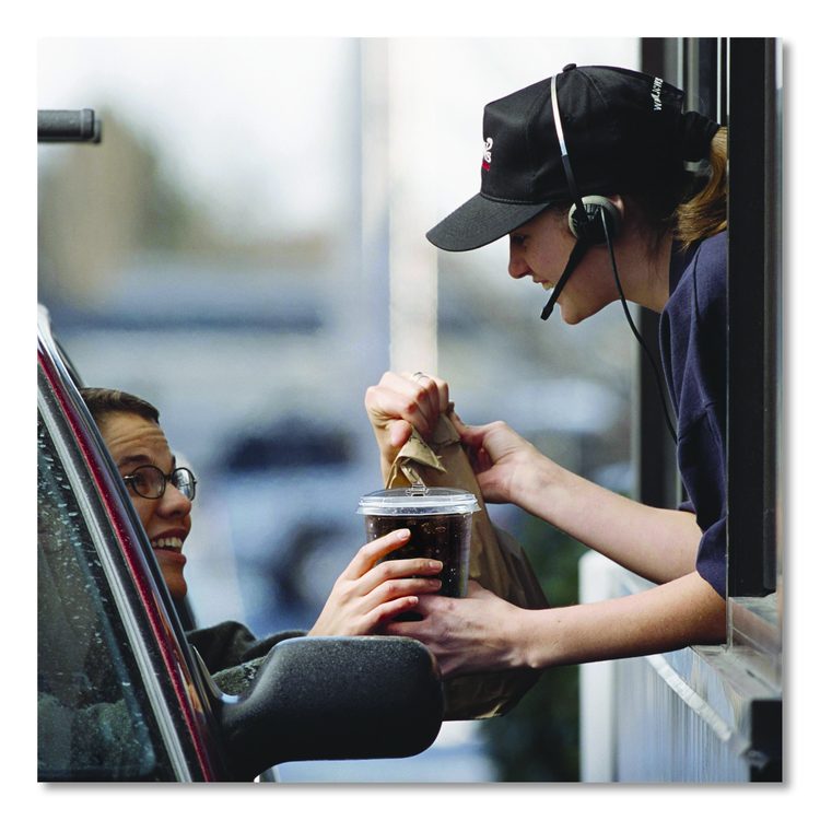 Prima Strawless Plastic Lids, Fits 30 oz to 32 oz Cold Cups, Clear, 100/Sleeve, 12 Sleeves/Carton