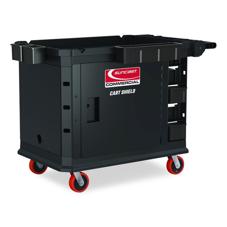 Utility Cart Shield, 26" x 45" for PUCSD2645, PUCHD2645, Steel, Black