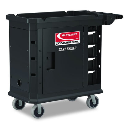Utility Cart Shield, 19" x 37" for PUCSD1937, PUCHD1937, Steel, Black