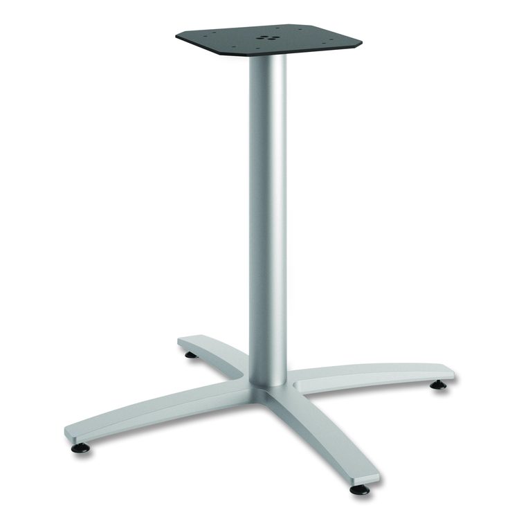 Between Seated-Height X-Base for 42" Table Tops, 32.68w x 29.57h, Silver