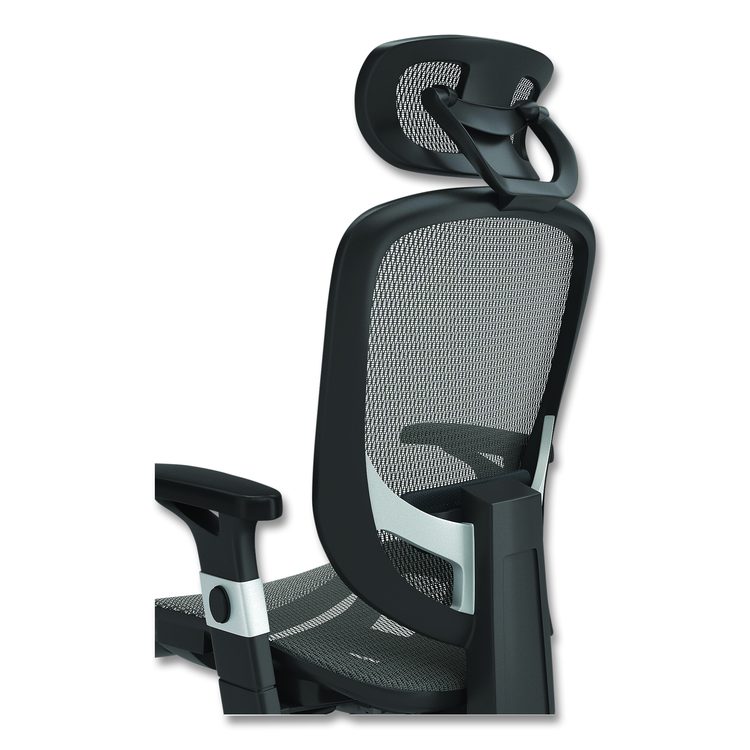 Alera Minerva Ergonomic Mesh Swivel Task Chair, Supports Up to 275lb, 17.24 to 20.98 Seat Height, Gray Seat/Back, Silver Base