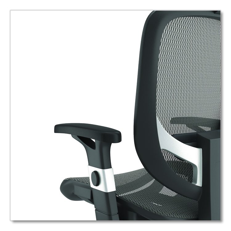 Alera Minerva Ergonomic Mesh Swivel Task Chair, Supports Up to 275lb, 17.24 to 20.98 Seat Height, Gray Seat/Back, Silver Base