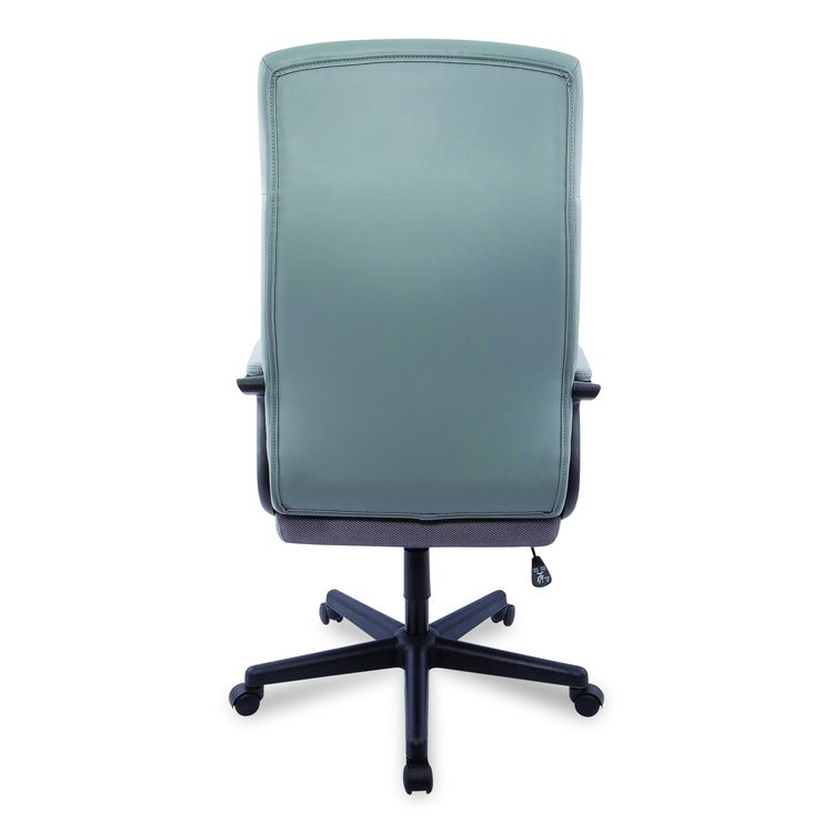 Alera Oxnam Series High-Back Task Chair, Supports Up to 275 lb, 17.56 to 21.38 Seat Height, Gray Seat, Gray Back, Black Base