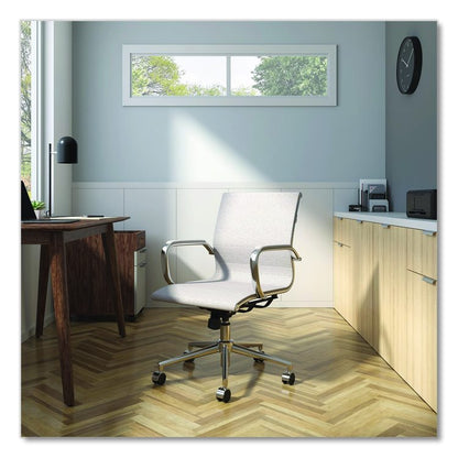 Alera Siskin Fabric Managers Chair, Supports Up to 275 lb, 16.93 to 20.67 Seat Height, Gray Seat, Gray Back, Chrome Base