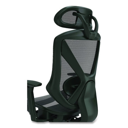 Alera Taunton Ergonomic Mesh Swivel Task Chair, Supports Up to 275lb, 17.44 to 20.98 Seat Height, Black Seat/Back, Black Base